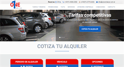 Desktop Screenshot of onerentacar.com.ar